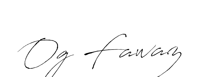 Create a beautiful signature design for name Og Fawaz. With this signature (Antro_Vectra) fonts, you can make a handwritten signature for free. Og Fawaz signature style 6 images and pictures png