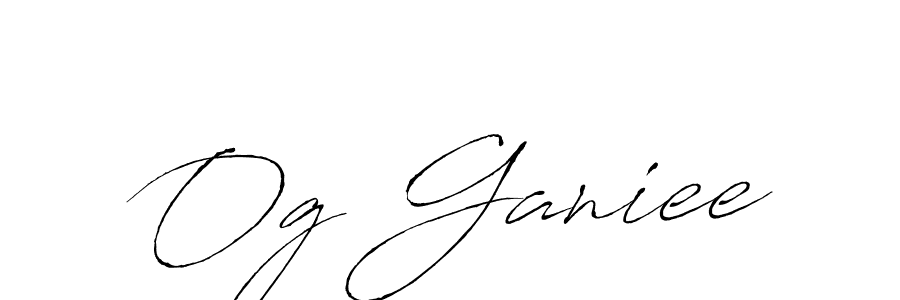 Design your own signature with our free online signature maker. With this signature software, you can create a handwritten (Antro_Vectra) signature for name Og Ganiee. Og Ganiee signature style 6 images and pictures png