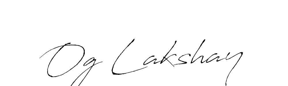 Also we have Og Lakshay name is the best signature style. Create professional handwritten signature collection using Antro_Vectra autograph style. Og Lakshay signature style 6 images and pictures png