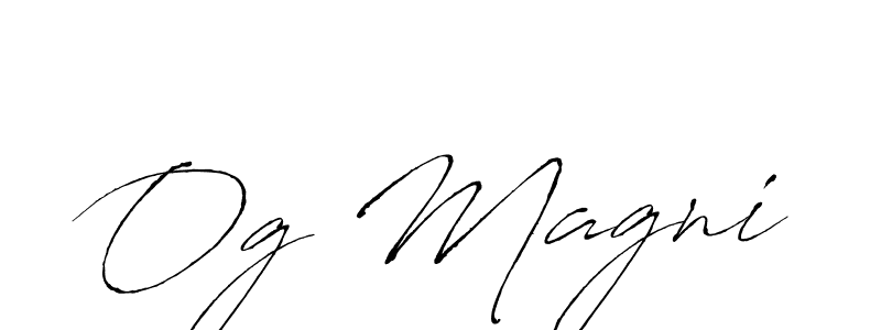 Check out images of Autograph of Og Magni name. Actor Og Magni Signature Style. Antro_Vectra is a professional sign style online. Og Magni signature style 6 images and pictures png