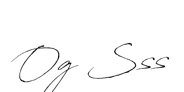 Create a beautiful signature design for name Og Sss. With this signature (Antro_Vectra) fonts, you can make a handwritten signature for free. Og Sss signature style 6 images and pictures png