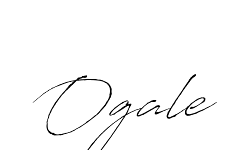 Make a beautiful signature design for name Ogale. With this signature (Antro_Vectra) style, you can create a handwritten signature for free. Ogale signature style 6 images and pictures png