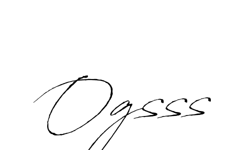 Design your own signature with our free online signature maker. With this signature software, you can create a handwritten (Antro_Vectra) signature for name Ogsss. Ogsss signature style 6 images and pictures png