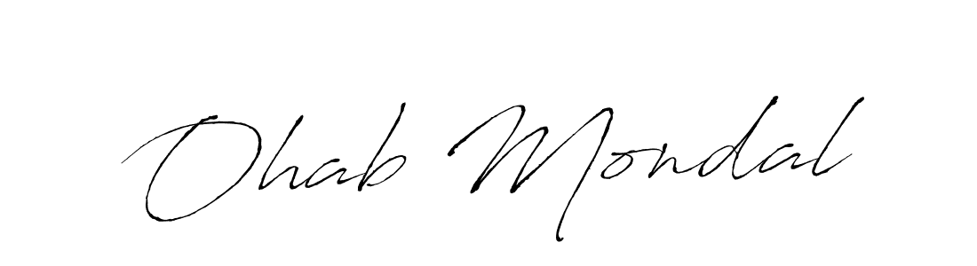 Here are the top 10 professional signature styles for the name Ohab Mondal. These are the best autograph styles you can use for your name. Ohab Mondal signature style 6 images and pictures png
