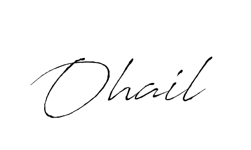 How to make Ohail signature? Antro_Vectra is a professional autograph style. Create handwritten signature for Ohail name. Ohail signature style 6 images and pictures png