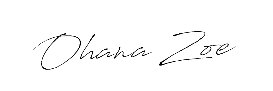 Also we have Ohana Zoe name is the best signature style. Create professional handwritten signature collection using Antro_Vectra autograph style. Ohana Zoe signature style 6 images and pictures png