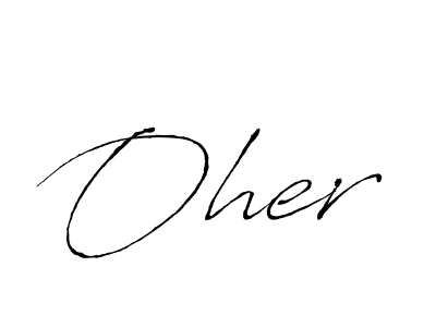 You should practise on your own different ways (Antro_Vectra) to write your name (Oher) in signature. don't let someone else do it for you. Oher signature style 6 images and pictures png