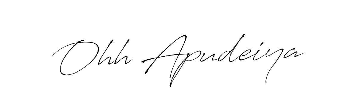 This is the best signature style for the Ohh Apudeiya name. Also you like these signature font (Antro_Vectra). Mix name signature. Ohh Apudeiya signature style 6 images and pictures png