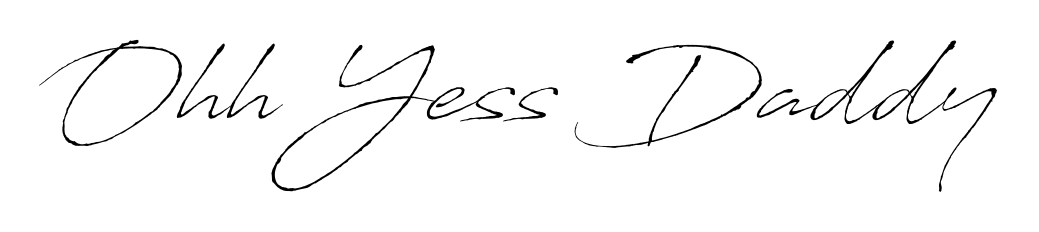 Try this chic Ohh Yess Daddy handwritten sign style. Using Antro_Vectra font elements, it gives your name a sleek, memorable identity. Ohh Yess Daddy signature style 6 images and pictures png
