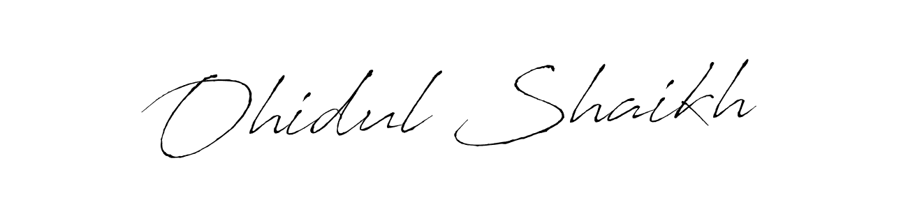 Make a beautiful signature design for name Ohidul Shaikh. Use this online signature maker to create a handwritten signature for free. Ohidul Shaikh signature style 6 images and pictures png