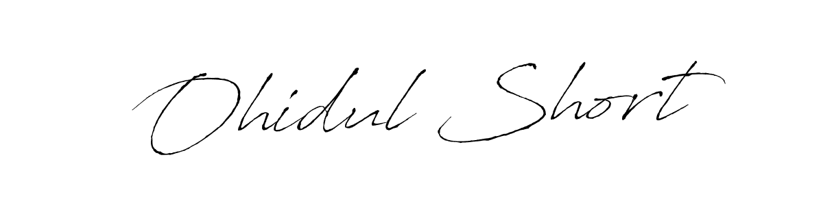 Also we have Ohidul Short name is the best signature style. Create professional handwritten signature collection using Antro_Vectra autograph style. Ohidul Short signature style 6 images and pictures png
