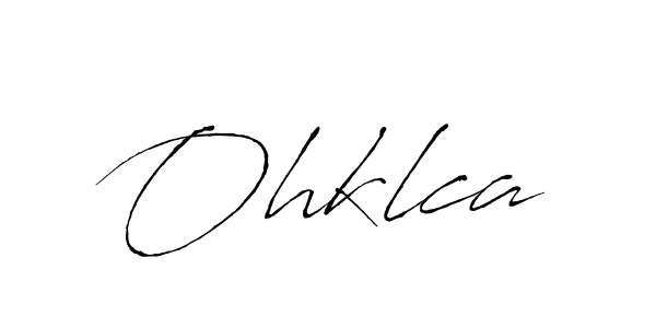 Similarly Antro_Vectra is the best handwritten signature design. Signature creator online .You can use it as an online autograph creator for name Ohklca. Ohklca signature style 6 images and pictures png