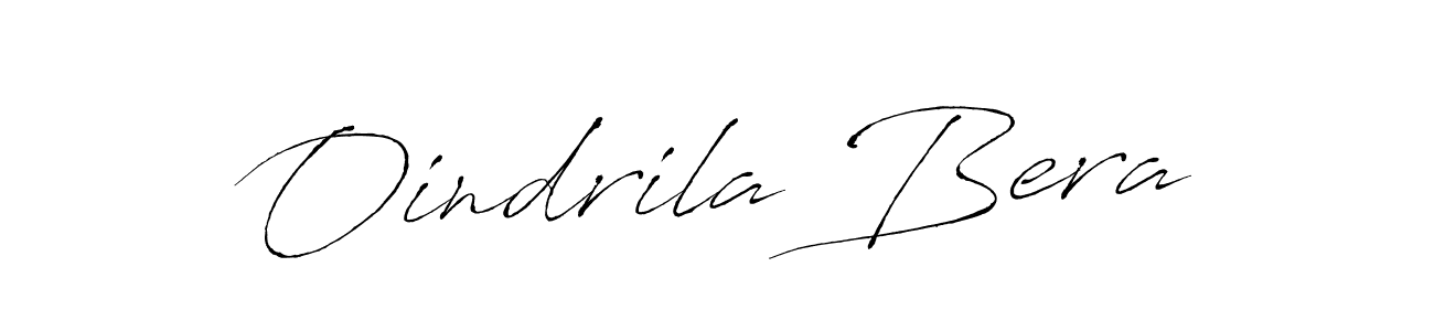How to make Oindrila Bera name signature. Use Antro_Vectra style for creating short signs online. This is the latest handwritten sign. Oindrila Bera signature style 6 images and pictures png
