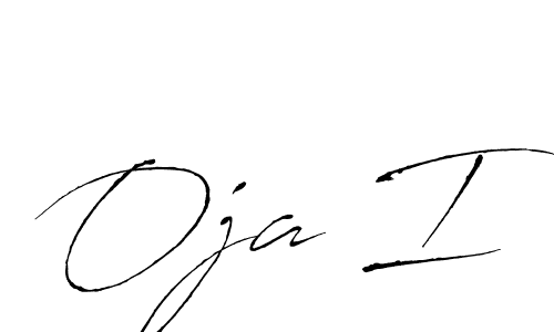 Design your own signature with our free online signature maker. With this signature software, you can create a handwritten (Antro_Vectra) signature for name Oja I. Oja I signature style 6 images and pictures png