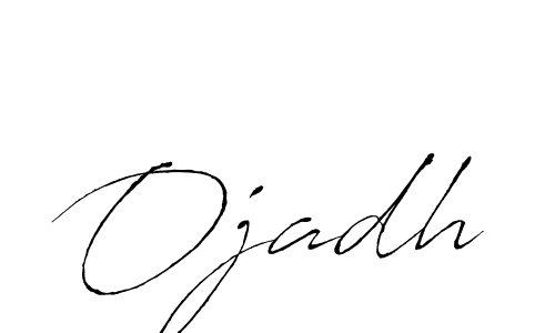 Make a beautiful signature design for name Ojadh. With this signature (Antro_Vectra) style, you can create a handwritten signature for free. Ojadh signature style 6 images and pictures png