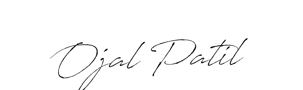 You should practise on your own different ways (Antro_Vectra) to write your name (Ojal Patil) in signature. don't let someone else do it for you. Ojal Patil signature style 6 images and pictures png