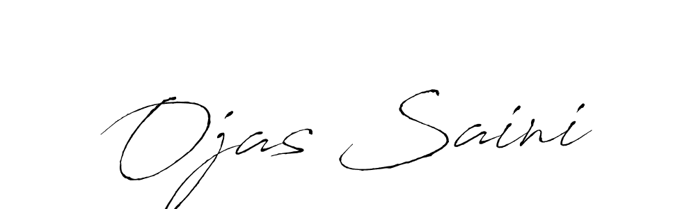How to make Ojas Saini name signature. Use Antro_Vectra style for creating short signs online. This is the latest handwritten sign. Ojas Saini signature style 6 images and pictures png