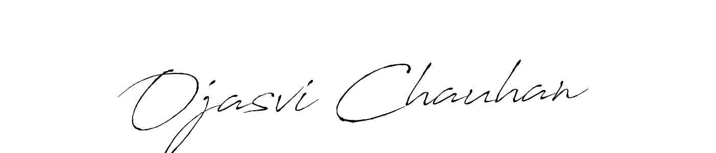 Create a beautiful signature design for name Ojasvi Chauhan. With this signature (Antro_Vectra) fonts, you can make a handwritten signature for free. Ojasvi Chauhan signature style 6 images and pictures png