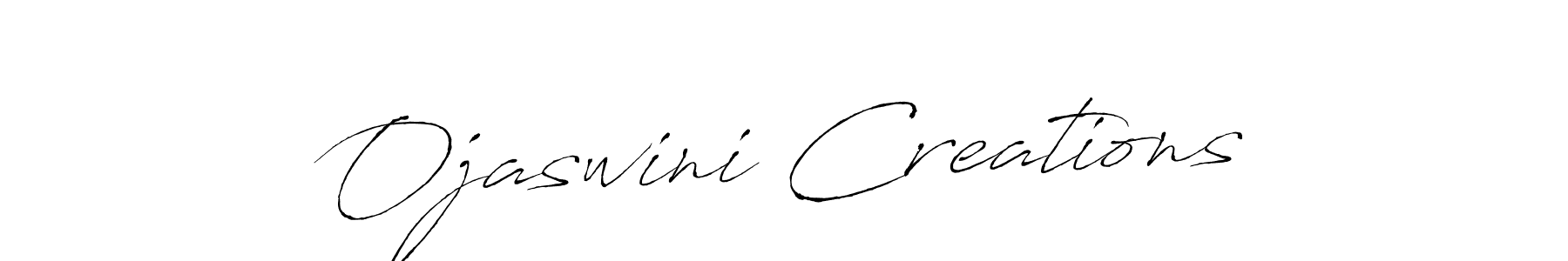Antro_Vectra is a professional signature style that is perfect for those who want to add a touch of class to their signature. It is also a great choice for those who want to make their signature more unique. Get Ojaswini Creations name to fancy signature for free. Ojaswini Creations signature style 6 images and pictures png