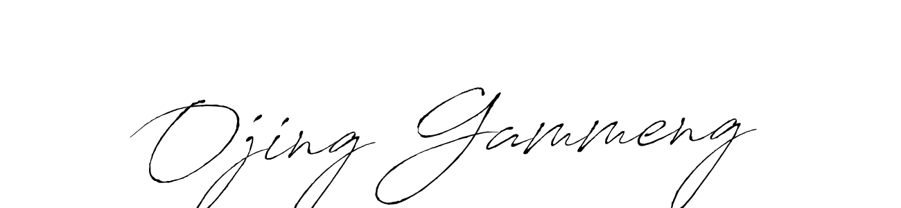 Design your own signature with our free online signature maker. With this signature software, you can create a handwritten (Antro_Vectra) signature for name Ojing Gammeng. Ojing Gammeng signature style 6 images and pictures png