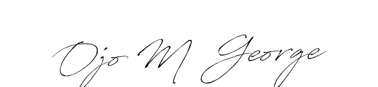 Also You can easily find your signature by using the search form. We will create Ojo M  George name handwritten signature images for you free of cost using Antro_Vectra sign style. Ojo M  George signature style 6 images and pictures png