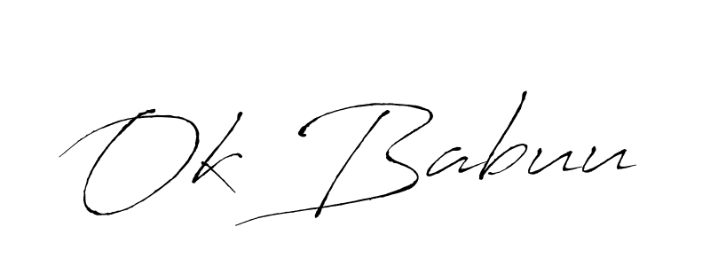 Similarly Antro_Vectra is the best handwritten signature design. Signature creator online .You can use it as an online autograph creator for name Ok Babuu. Ok Babuu signature style 6 images and pictures png
