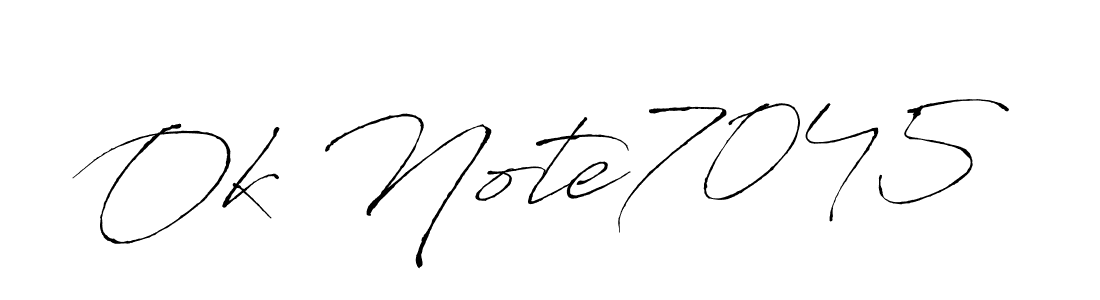 This is the best signature style for the Ok Note7045 name. Also you like these signature font (Antro_Vectra). Mix name signature. Ok Note7045 signature style 6 images and pictures png