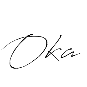 Oka stylish signature style. Best Handwritten Sign (Antro_Vectra) for my name. Handwritten Signature Collection Ideas for my name Oka. Oka signature style 6 images and pictures png