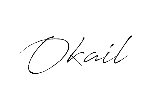 It looks lik you need a new signature style for name Okail. Design unique handwritten (Antro_Vectra) signature with our free signature maker in just a few clicks. Okail signature style 6 images and pictures png