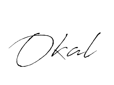 Design your own signature with our free online signature maker. With this signature software, you can create a handwritten (Antro_Vectra) signature for name Okal. Okal signature style 6 images and pictures png