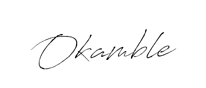 It looks lik you need a new signature style for name Okamble. Design unique handwritten (Antro_Vectra) signature with our free signature maker in just a few clicks. Okamble signature style 6 images and pictures png