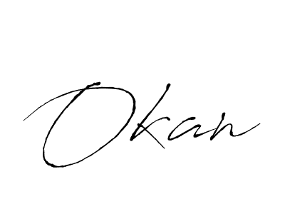 The best way (Antro_Vectra) to make a short signature is to pick only two or three words in your name. The name Okan include a total of six letters. For converting this name. Okan signature style 6 images and pictures png