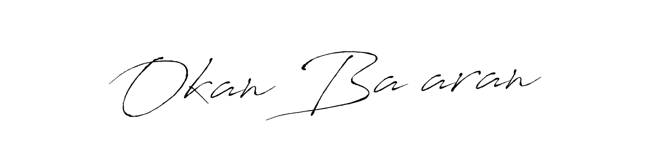Make a beautiful signature design for name Okan BaŞaran. With this signature (Antro_Vectra) style, you can create a handwritten signature for free. Okan BaŞaran signature style 6 images and pictures png