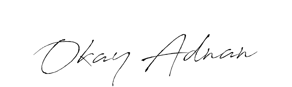This is the best signature style for the Okay Adnan name. Also you like these signature font (Antro_Vectra). Mix name signature. Okay Adnan signature style 6 images and pictures png