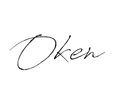 Also we have Oken name is the best signature style. Create professional handwritten signature collection using Antro_Vectra autograph style. Oken signature style 6 images and pictures png