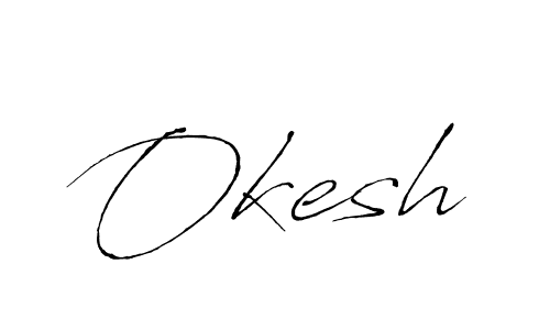 Make a beautiful signature design for name Okesh. Use this online signature maker to create a handwritten signature for free. Okesh signature style 6 images and pictures png