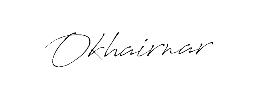 Okhairnar stylish signature style. Best Handwritten Sign (Antro_Vectra) for my name. Handwritten Signature Collection Ideas for my name Okhairnar. Okhairnar signature style 6 images and pictures png