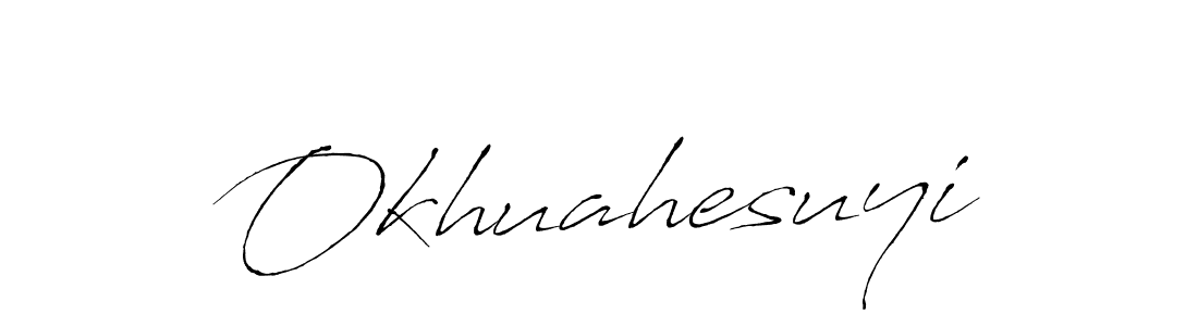 You should practise on your own different ways (Antro_Vectra) to write your name (Okhuahesuyi) in signature. don't let someone else do it for you. Okhuahesuyi signature style 6 images and pictures png