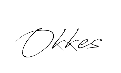 Also we have Okkes name is the best signature style. Create professional handwritten signature collection using Antro_Vectra autograph style. Okkes signature style 6 images and pictures png