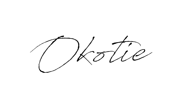 Once you've used our free online signature maker to create your best signature Antro_Vectra style, it's time to enjoy all of the benefits that Okotie name signing documents. Okotie signature style 6 images and pictures png