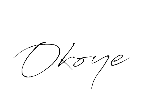 How to make Okoye signature? Antro_Vectra is a professional autograph style. Create handwritten signature for Okoye name. Okoye signature style 6 images and pictures png