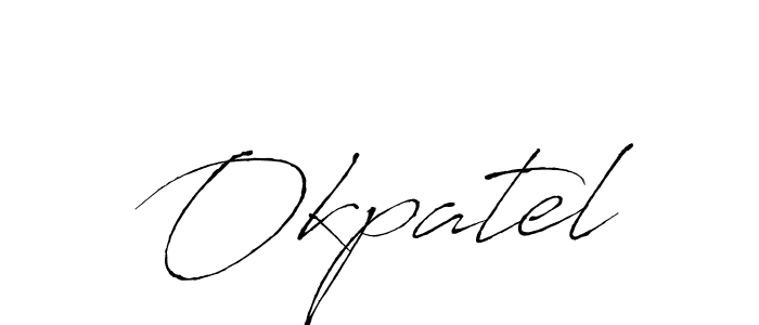 It looks lik you need a new signature style for name Okpatel. Design unique handwritten (Antro_Vectra) signature with our free signature maker in just a few clicks. Okpatel signature style 6 images and pictures png