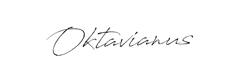 How to make Oktavianus name signature. Use Antro_Vectra style for creating short signs online. This is the latest handwritten sign. Oktavianus signature style 6 images and pictures png