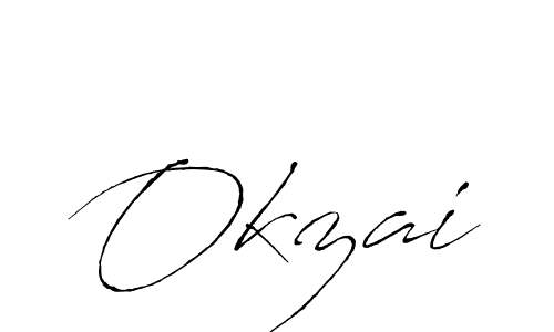 Okzai stylish signature style. Best Handwritten Sign (Antro_Vectra) for my name. Handwritten Signature Collection Ideas for my name Okzai. Okzai signature style 6 images and pictures png
