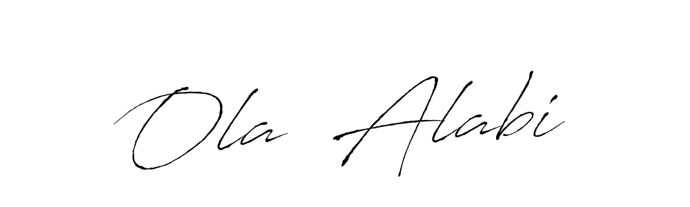 Ola  Alabi stylish signature style. Best Handwritten Sign (Antro_Vectra) for my name. Handwritten Signature Collection Ideas for my name Ola  Alabi. Ola  Alabi signature style 6 images and pictures png