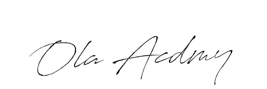 Once you've used our free online signature maker to create your best signature Antro_Vectra style, it's time to enjoy all of the benefits that Ola Acdmy name signing documents. Ola Acdmy signature style 6 images and pictures png
