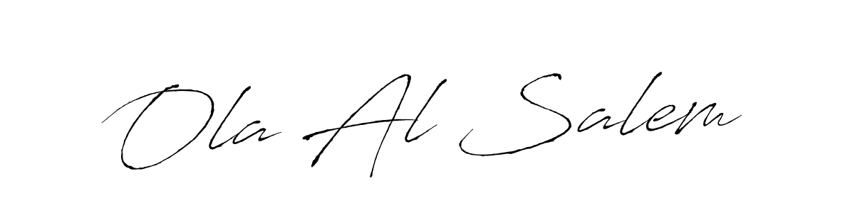 The best way (Antro_Vectra) to make a short signature is to pick only two or three words in your name. The name Ola Al Salem include a total of six letters. For converting this name. Ola Al Salem signature style 6 images and pictures png