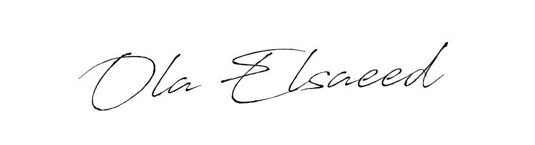 Design your own signature with our free online signature maker. With this signature software, you can create a handwritten (Antro_Vectra) signature for name Ola Elsaeed. Ola Elsaeed signature style 6 images and pictures png