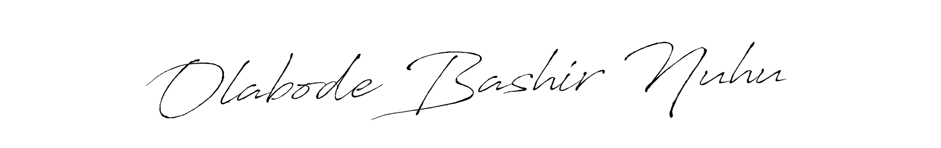 How to make Olabode Bashir Nuhu name signature. Use Antro_Vectra style for creating short signs online. This is the latest handwritten sign. Olabode Bashir Nuhu signature style 6 images and pictures png