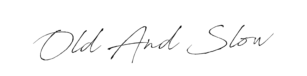 Best and Professional Signature Style for Old And Slow. Antro_Vectra Best Signature Style Collection. Old And Slow signature style 6 images and pictures png
